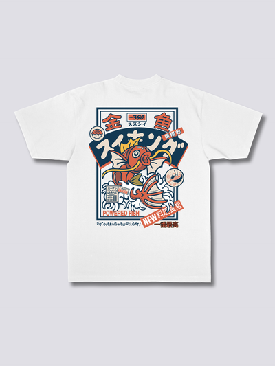 KOI KING 錦鯉のバックプリントTシャツ