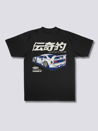 LIBERTY F40 スポーツカーのバックプリントTシャツ