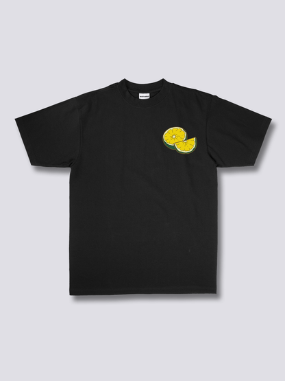 LIME JUICE ライムサワーのバックプリントTシャツ