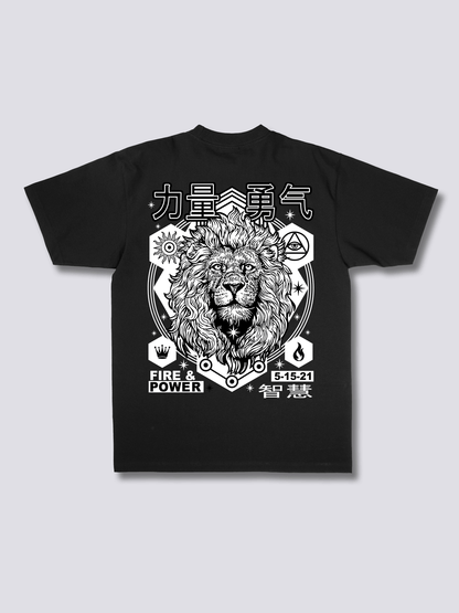 LION 獅子のバックプリントTシャツ