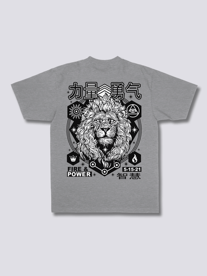 LION 獅子のバックプリントTシャツ