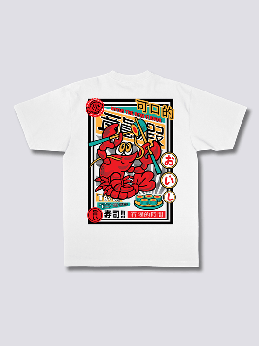 LOBSTER KING ロブスターのバックプリントTシャツ