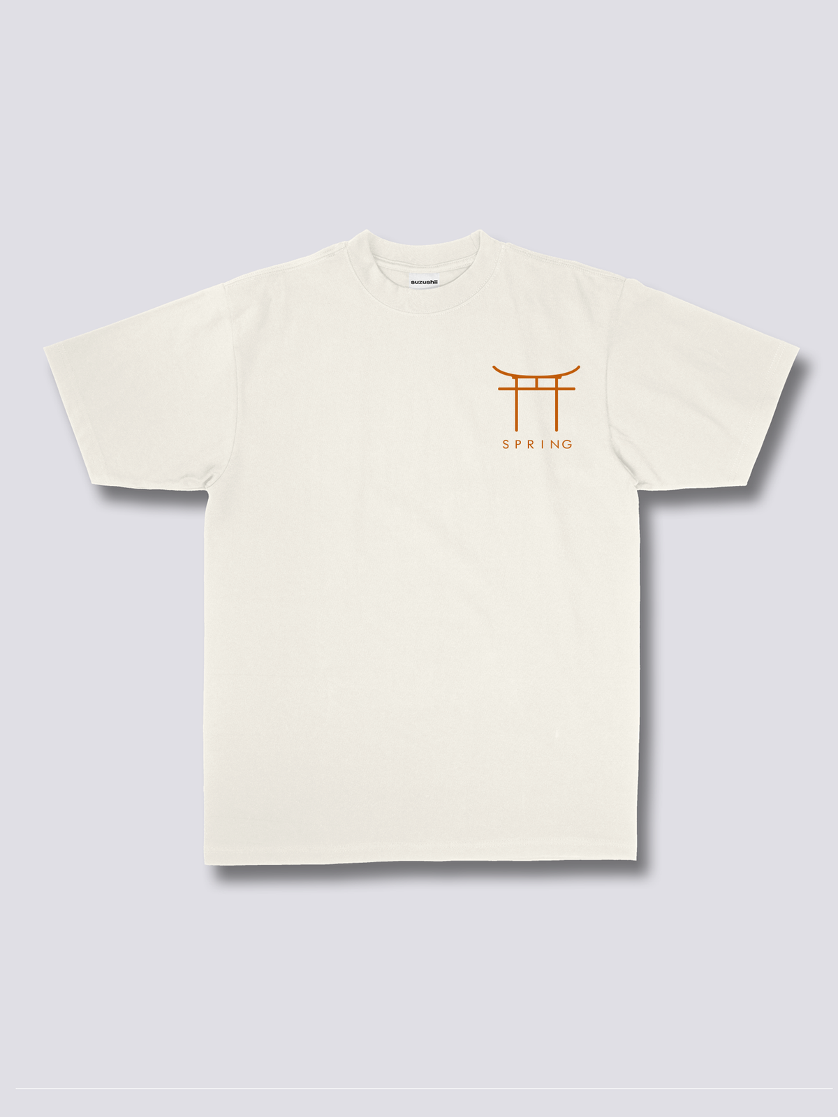 PEACH BLOSSOM 桃の花のバックプリントTシャツ