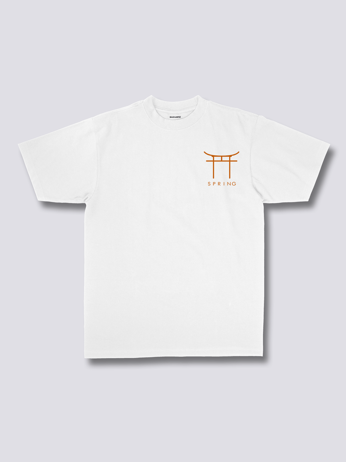 PEACH BLOSSOM 桃の花のバックプリントTシャツ