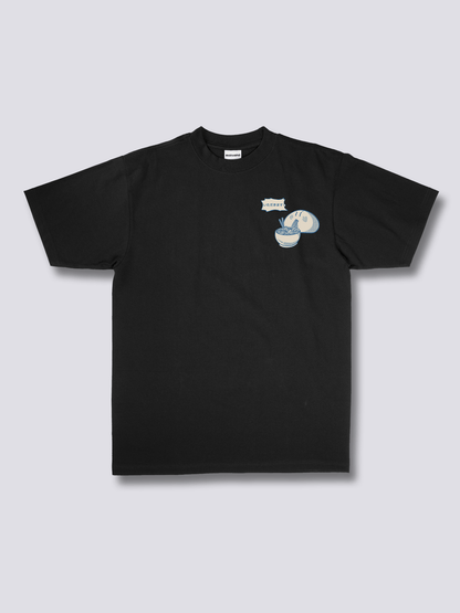 RAMEN GOBBLER ラーメンのバックプリントTシャツ