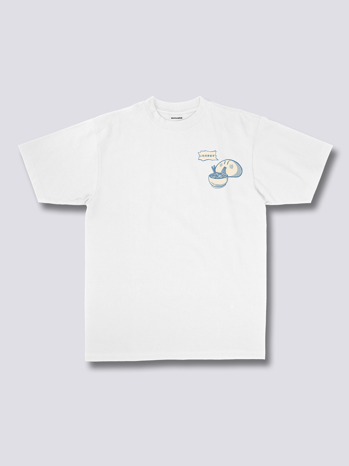 RAMEN GOBBLER ラーメンのバックプリントTシャツ