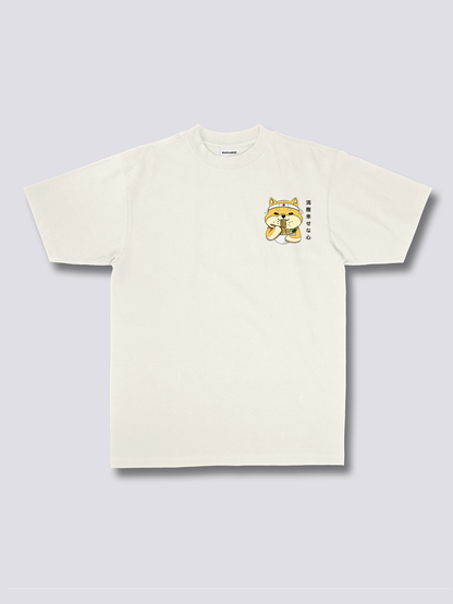RAMEN SHIBA 柴犬とラーメンのバックプリントTシャツ