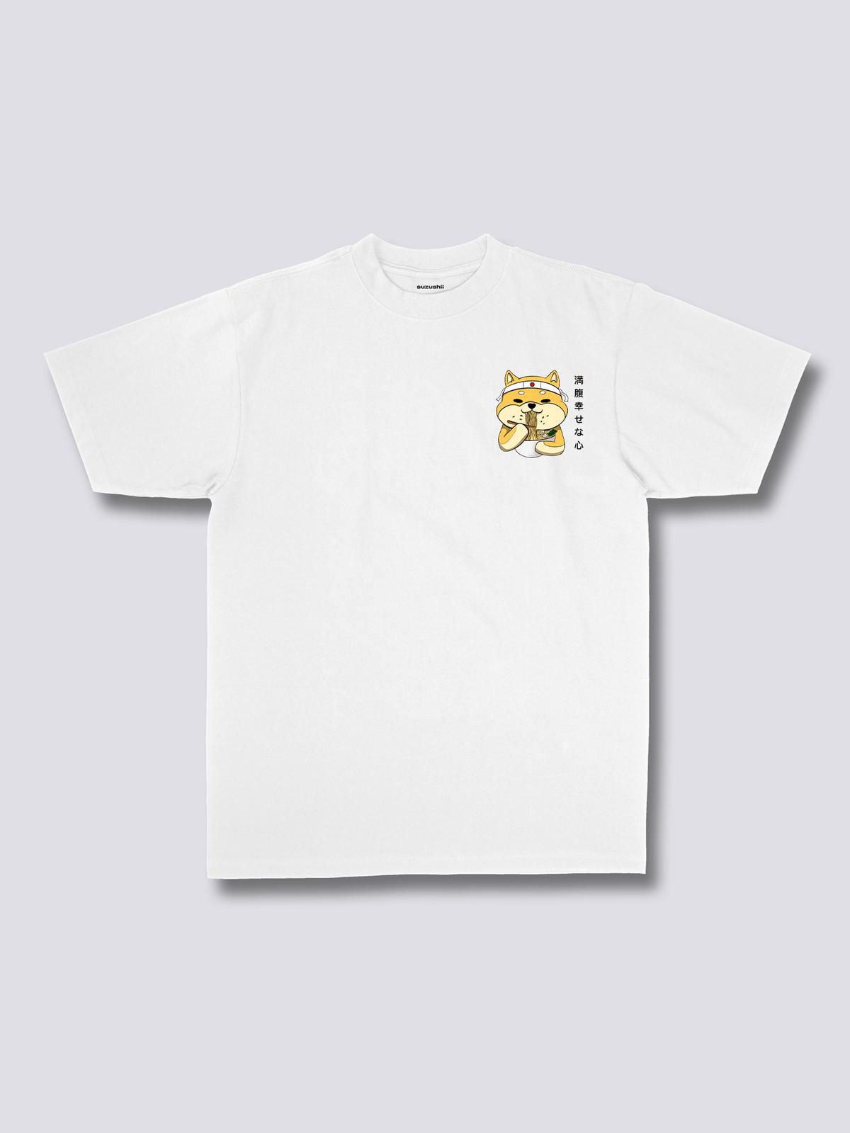 RAMEN SHIBA 柴犬とラーメンのバックプリントTシャツ