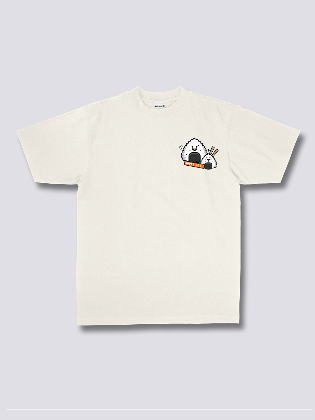 RICE BALL おにぎりのバックプリントTシャツ