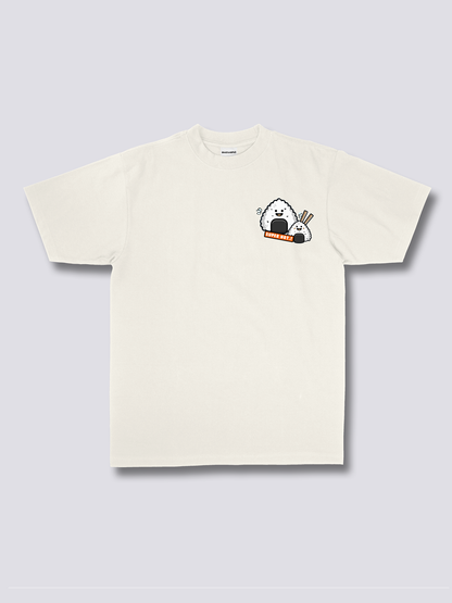 RICE BALL おにぎりのバックプリントTシャツ