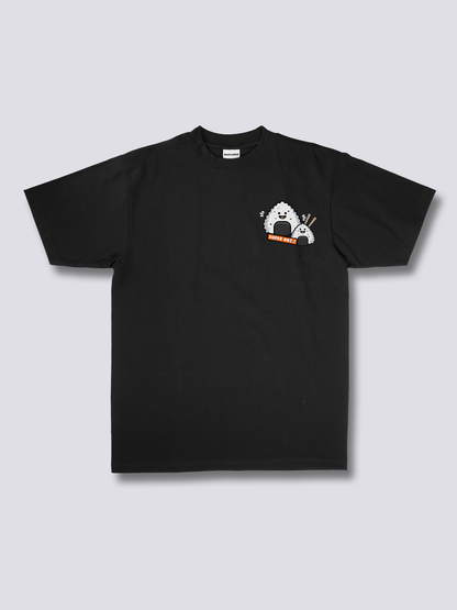 RICE BALL おにぎりのバックプリントTシャツ