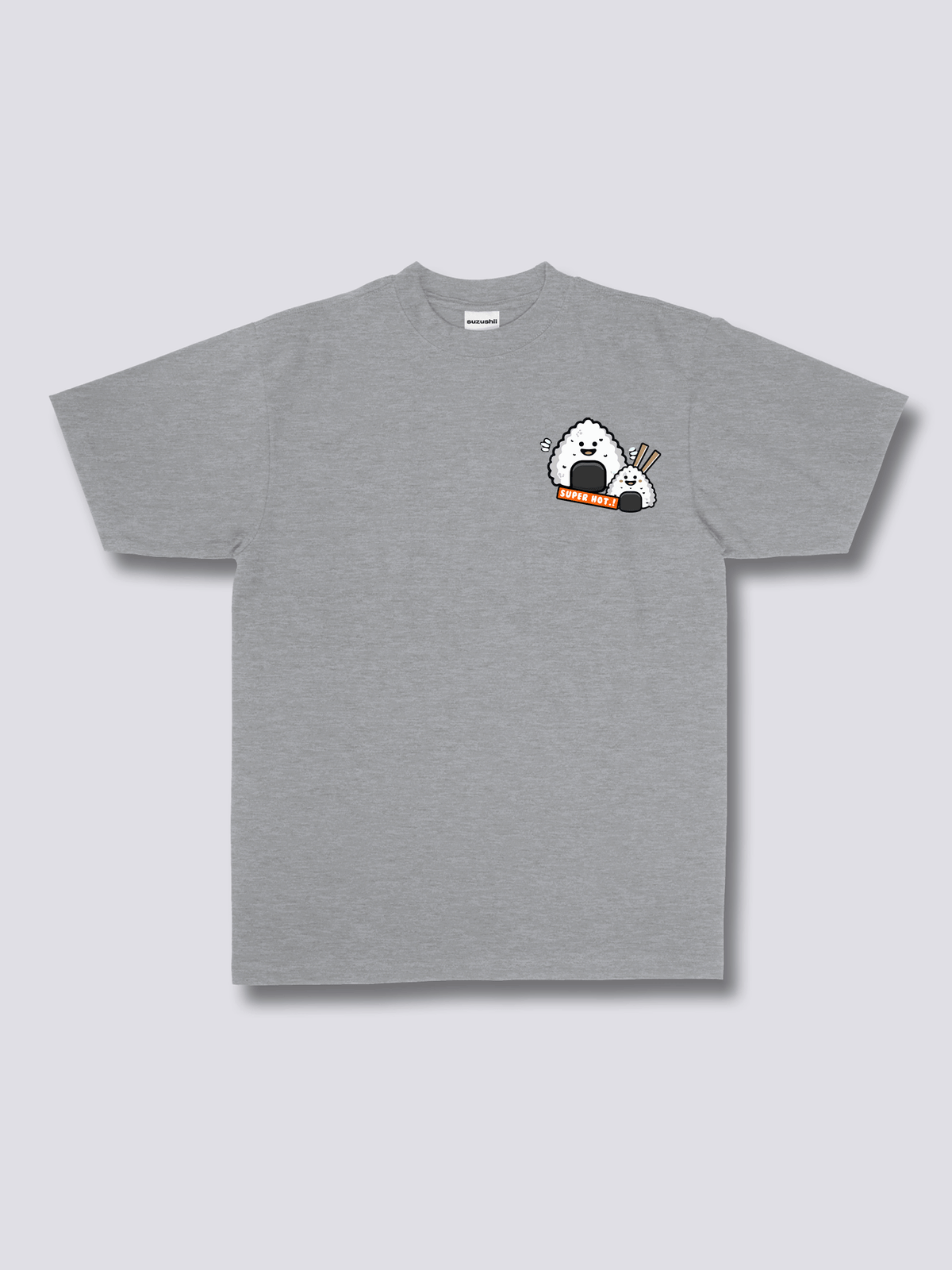 RICE BALL おにぎりのバックプリントTシャツ