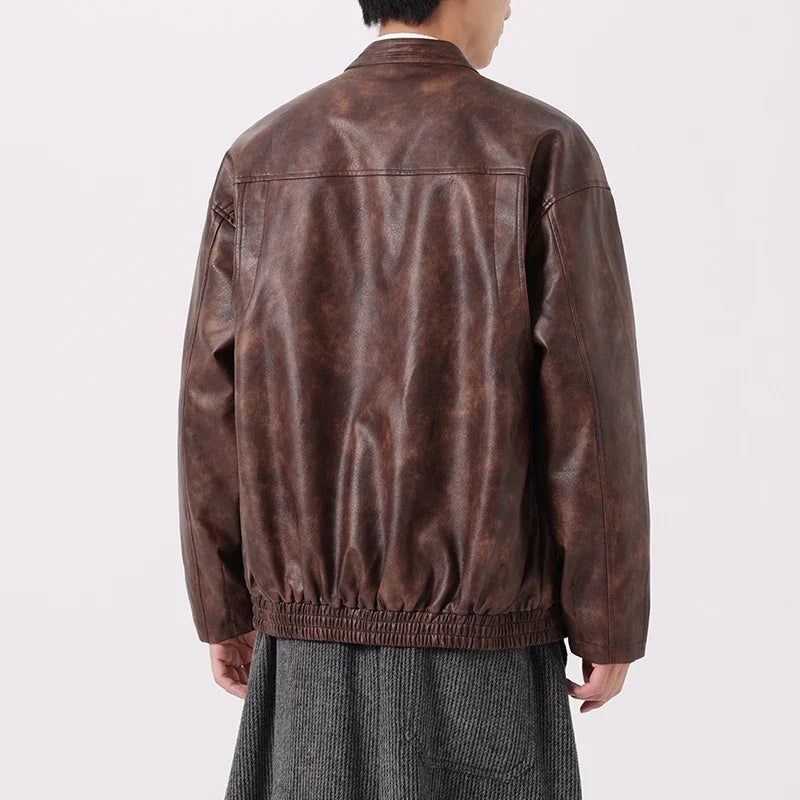 EASTON マットレザーのトグルジャケット