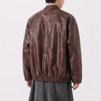 EASTON マットレザーのトグルジャケット