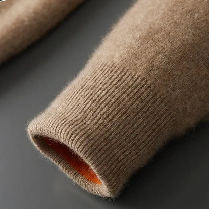 KOJI リバーシブルのカシミヤ混ニットパーカー