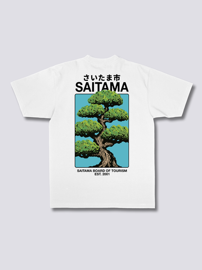 SAITAMA BONSAI 盆栽のバックプリントTシャツ