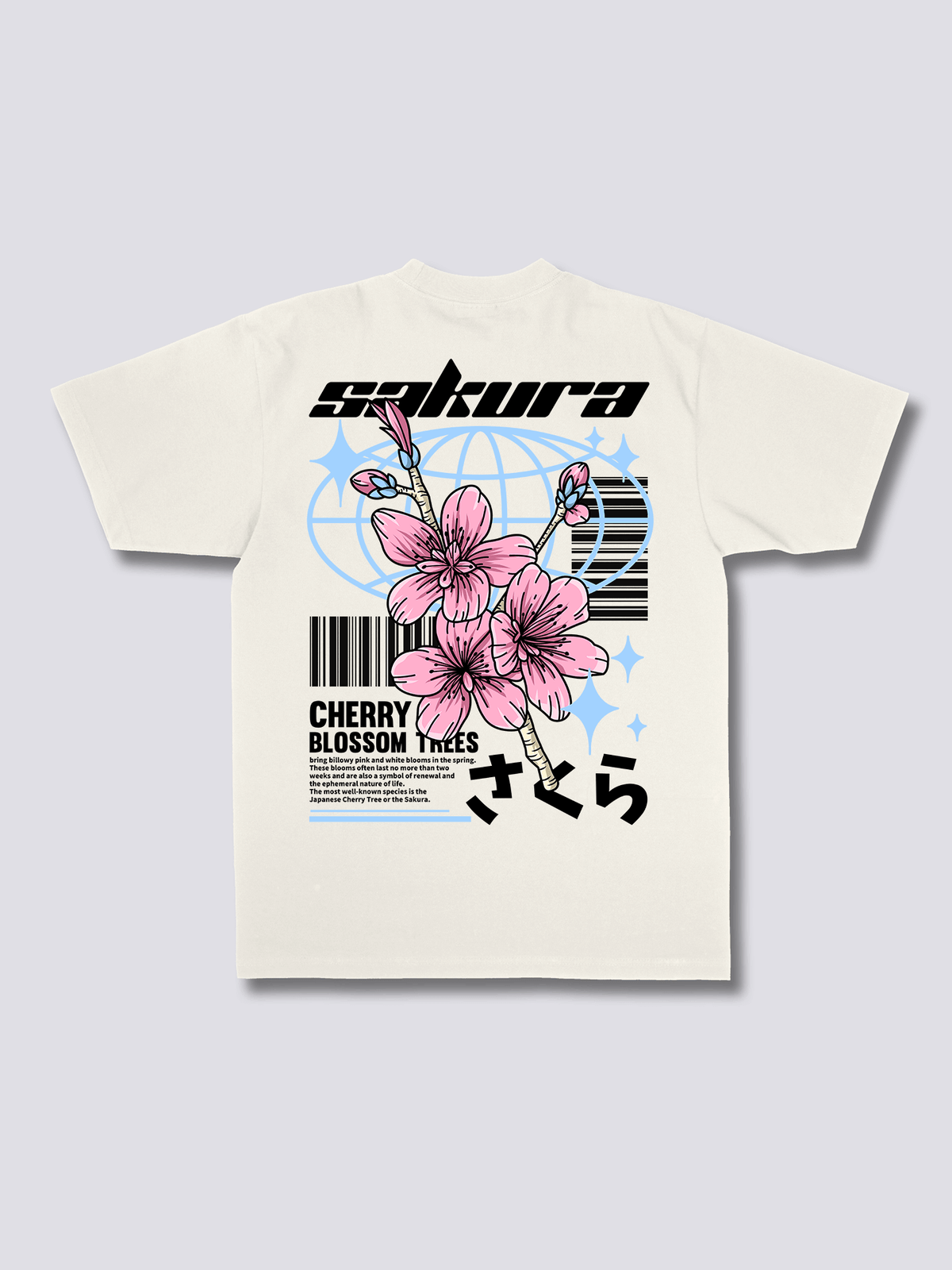 SAKURA STYLE 桜のバックプリントTシャツ