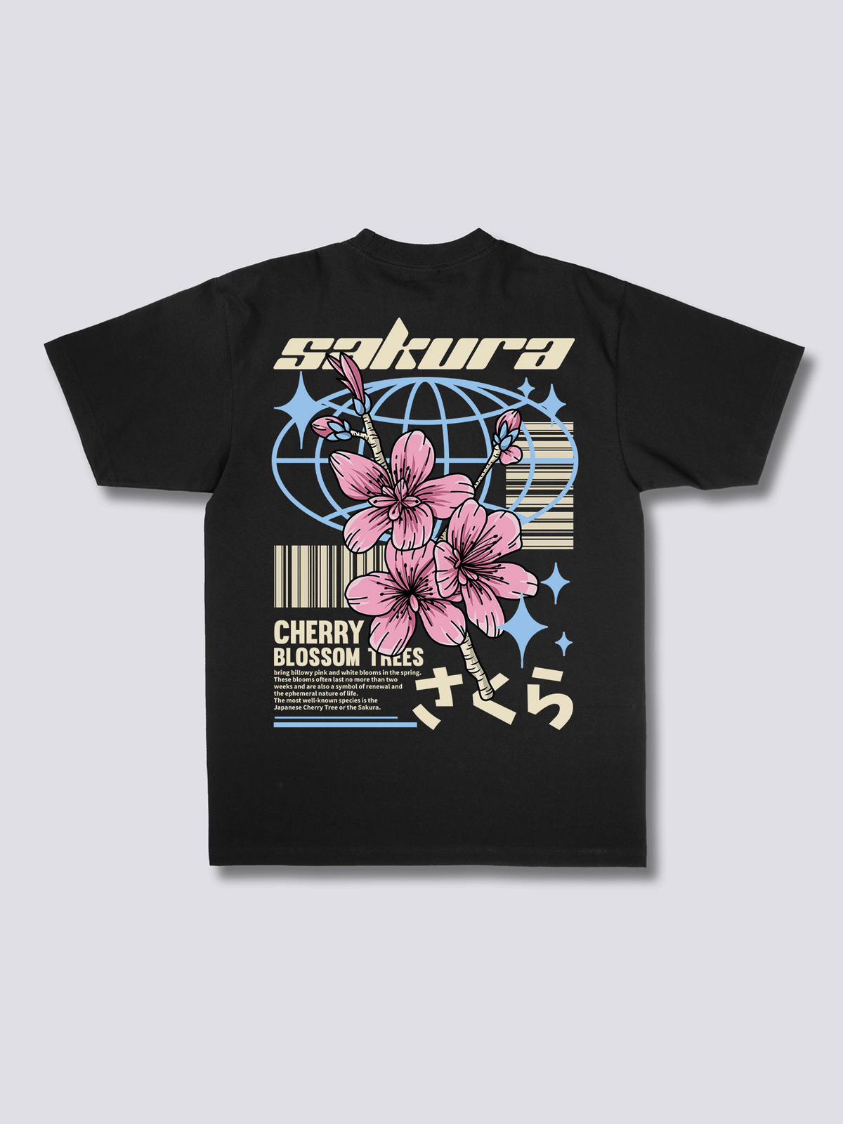 SAKURA STYLE 桜のバックプリントTシャツ