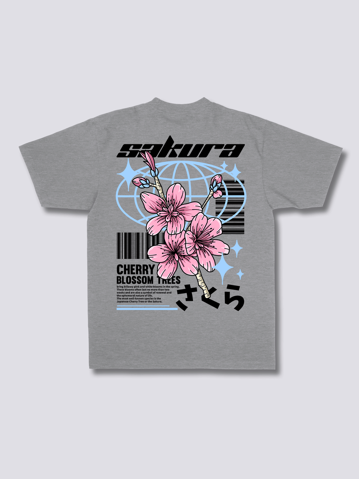 SAKURA STYLE 桜のバックプリントTシャツ