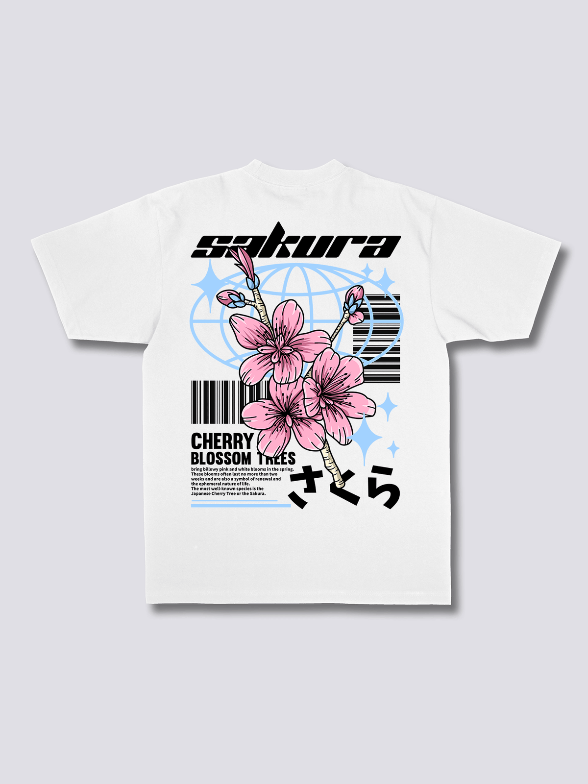SAKURA STYLE 桜のバックプリントTシャツ
