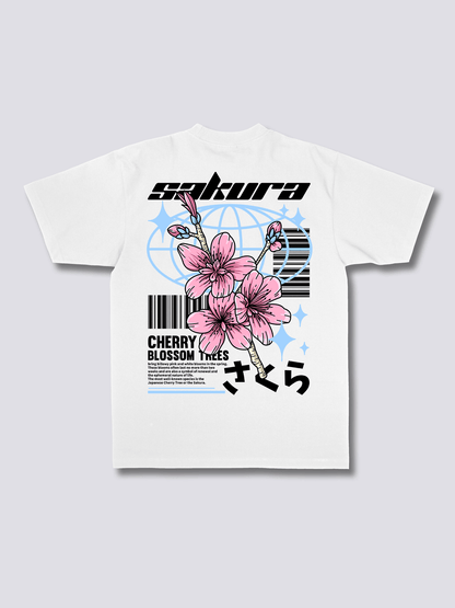 SAKURA STYLE 桜のバックプリントTシャツ
