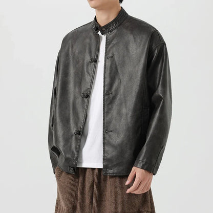 EASTON マットレザーのトグルジャケット