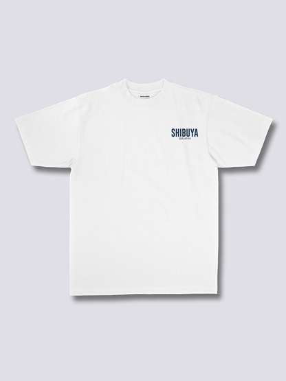 SHIBUYA CITY 渋谷の街並みのバックプリントTシャツ
