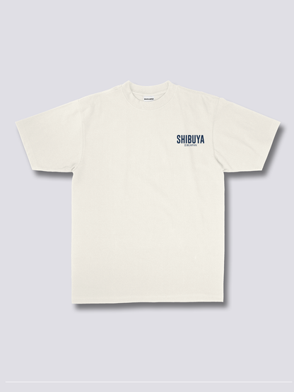 SHIBUYA CITY 渋谷の街並みのバックプリントTシャツ