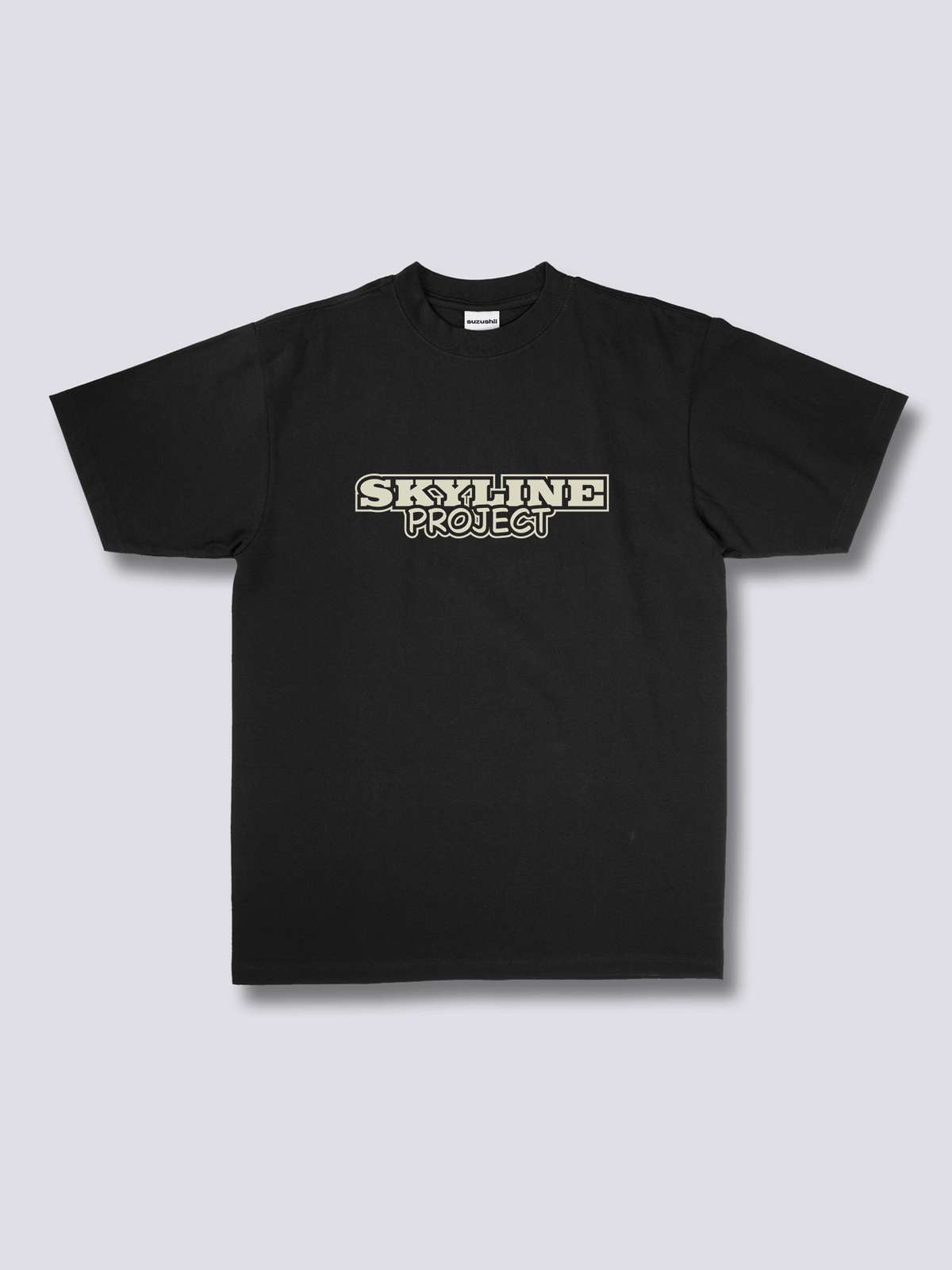 SKYLINE PROJECT スポーツカーのバックプリントTシャツ