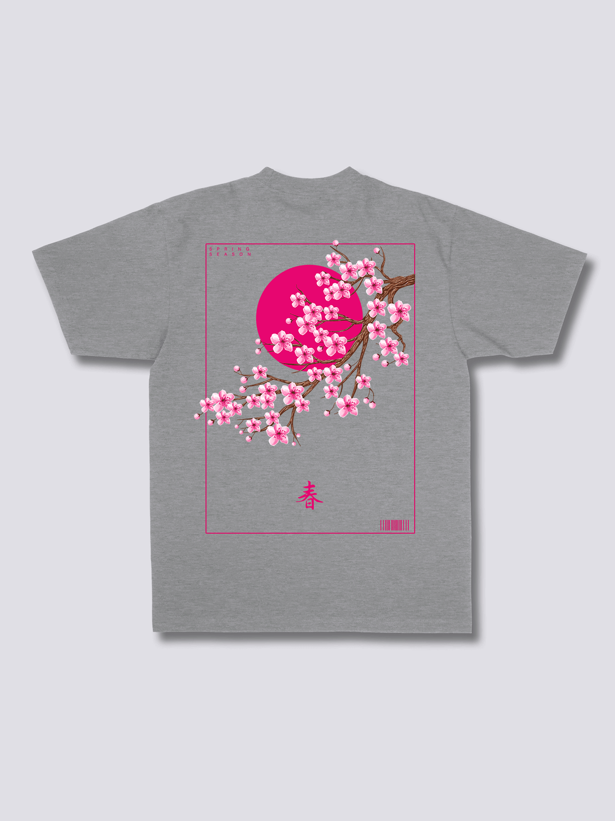 SPRING BLOSSOM 春の花のバックプリントTシャツ