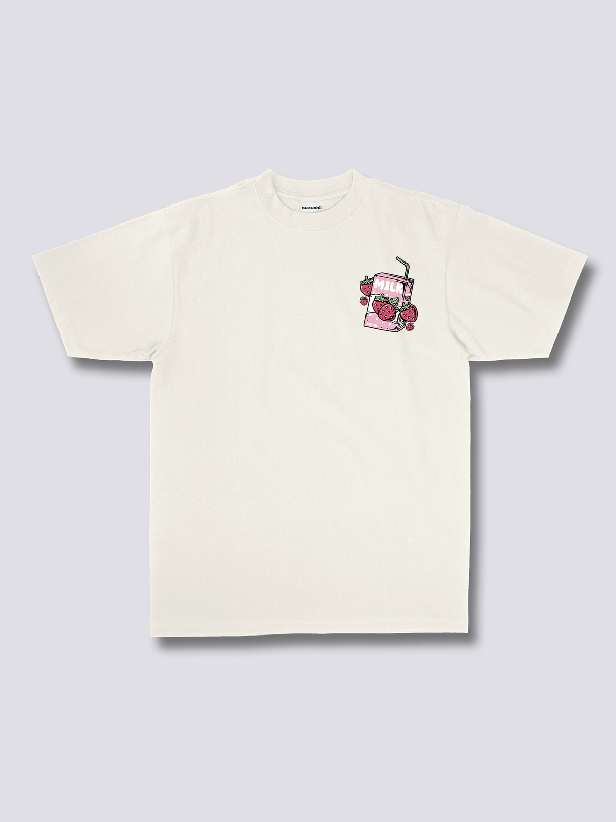 STRAWBERRY MILK いちごミルクのバックプリントTシャツ