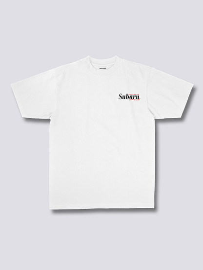 SUBARU WRX STI スポーツカーのバックプリントTシャツ
