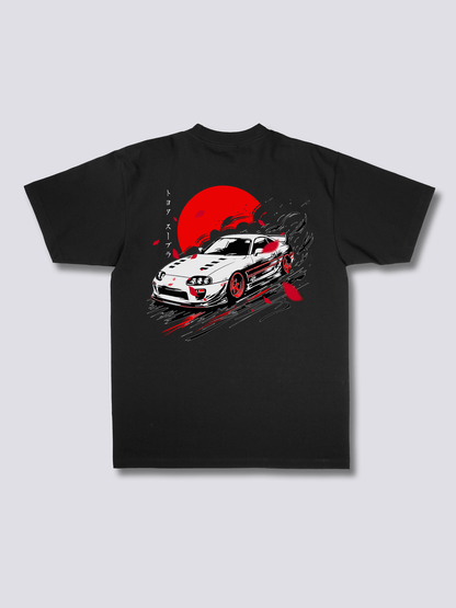 SUPRA MK4 スポーツカーのバックプリントTシャツ