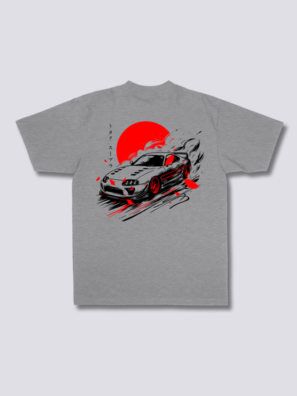 SUPRA MK4 スポーツカーのバックプリントTシャツ