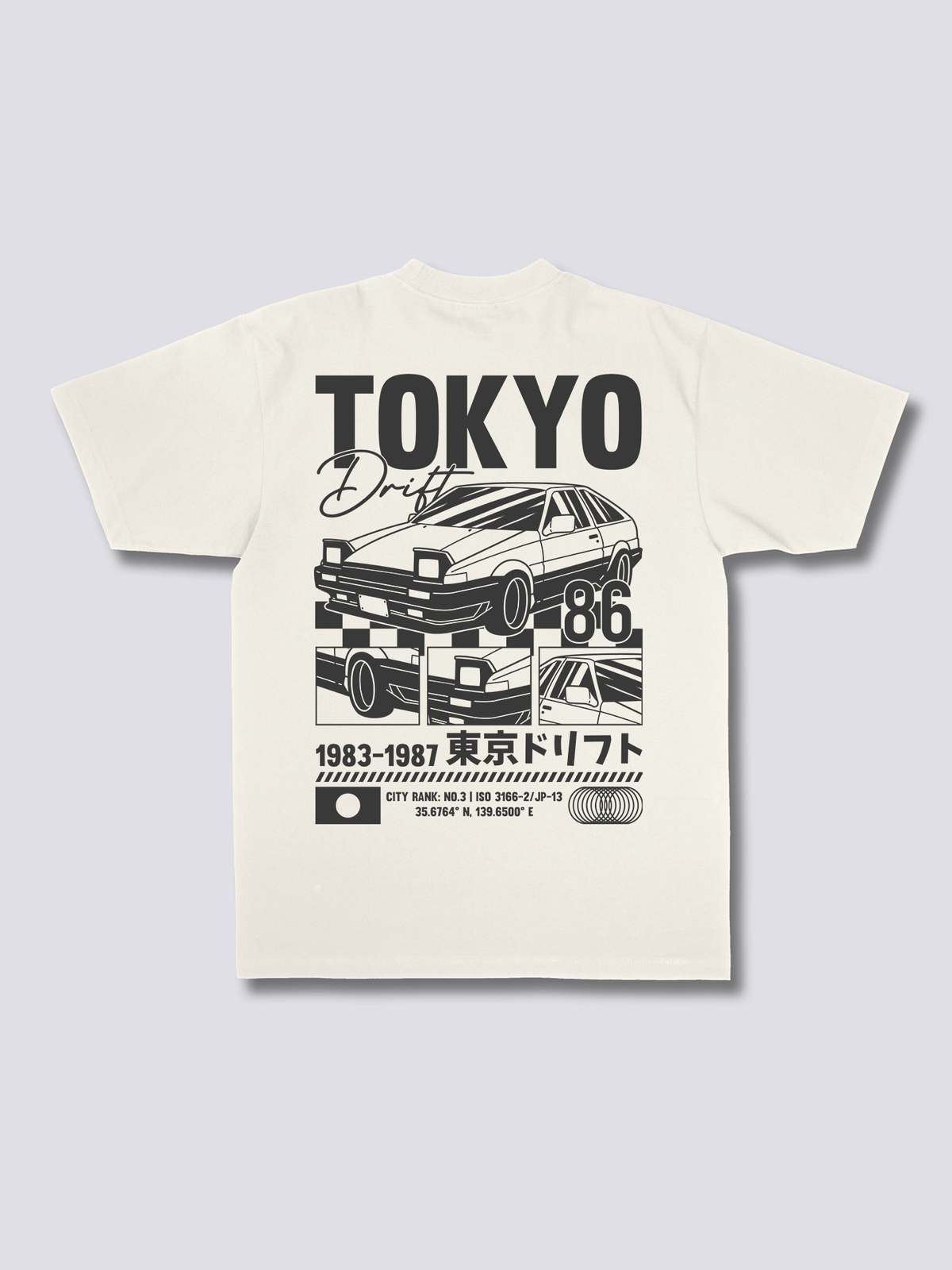 TOKYO DRIFT 東京ドリフトのバックプリントTシャツ