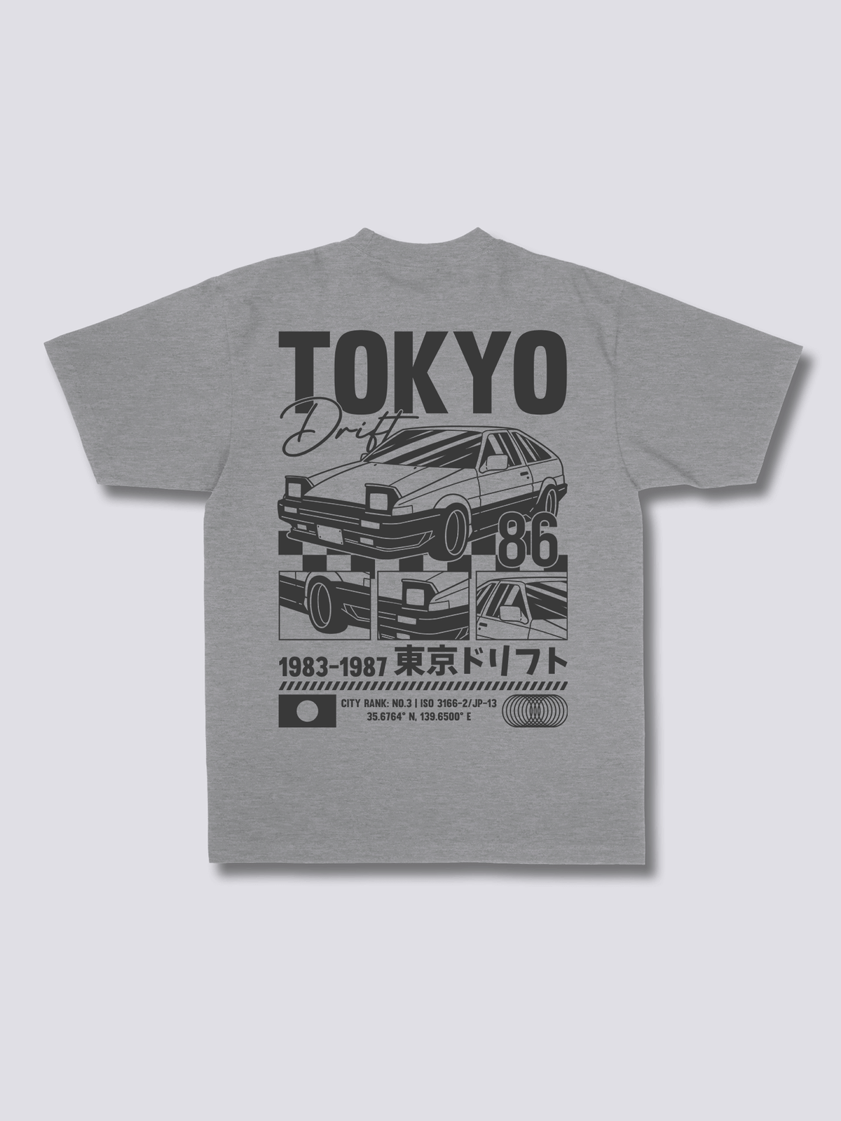 TOKYO DRIFT 東京ドリフトのバックプリントTシャツ