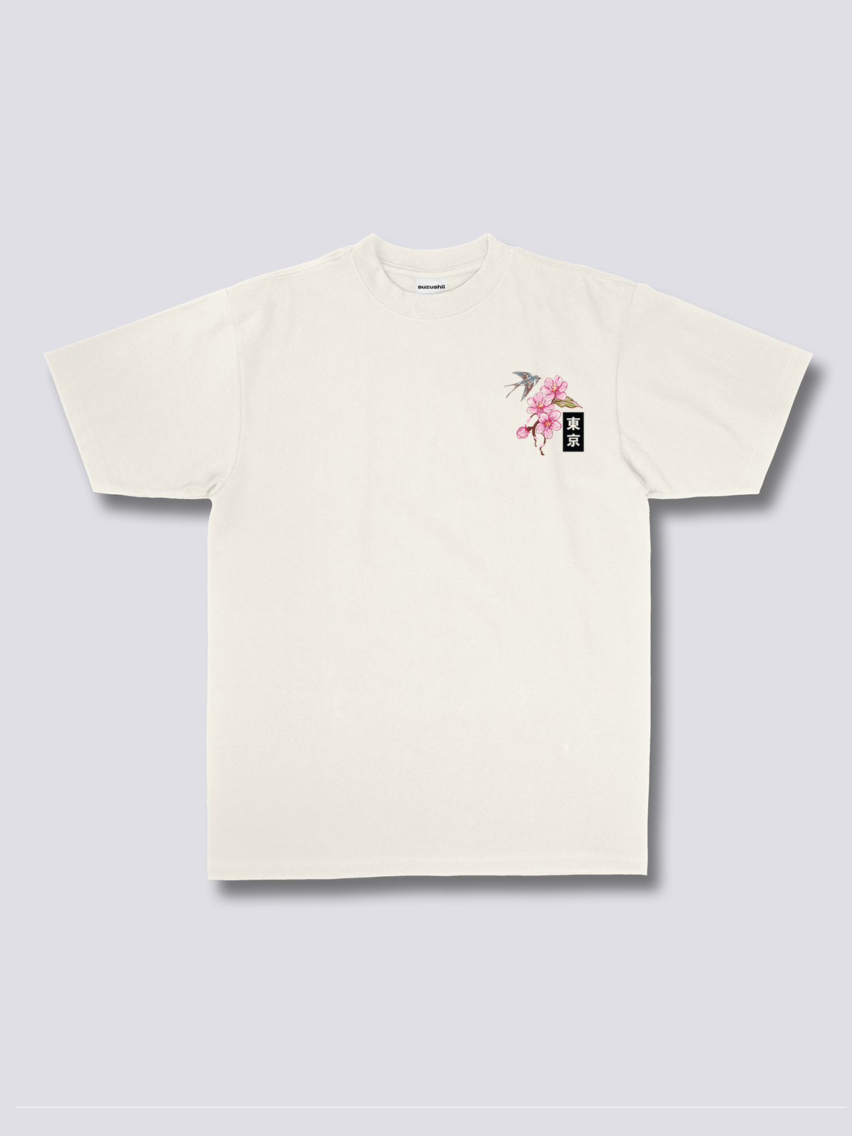 TOKYO SAKURA 東京と桜のバックプリントTシャツ