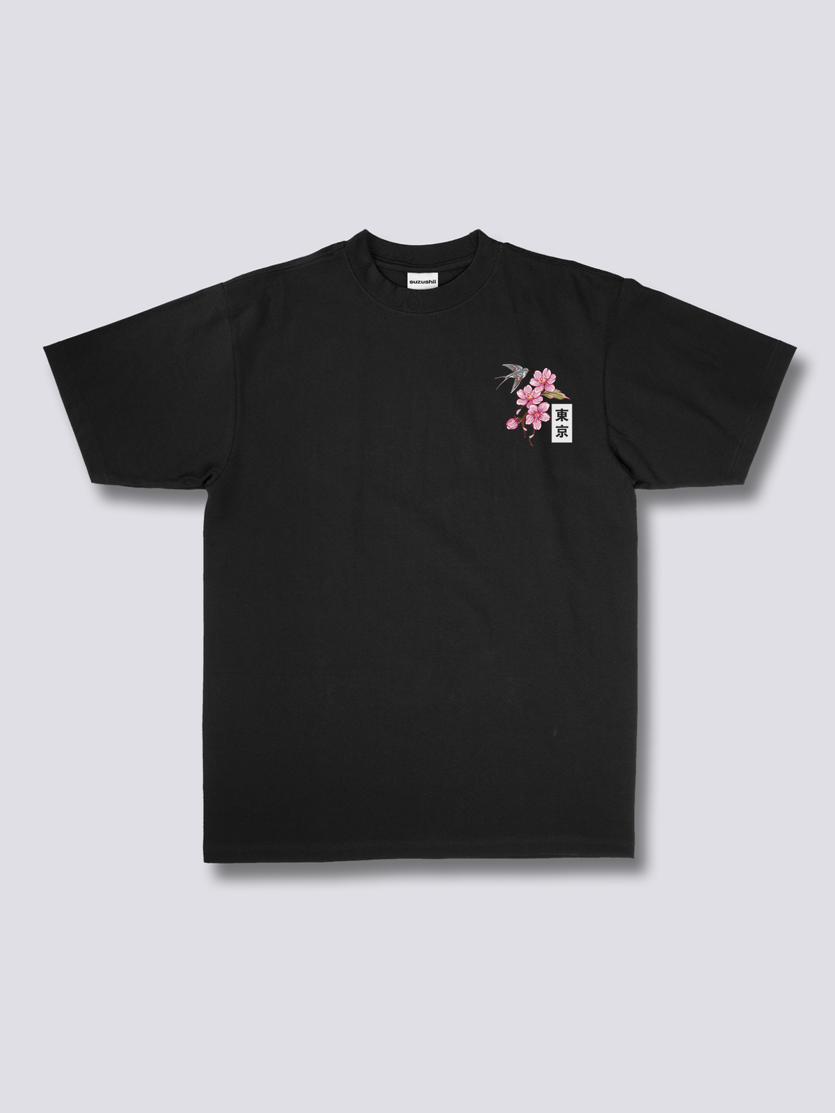 TOKYO SAKURA 東京と桜のバックプリントTシャツ