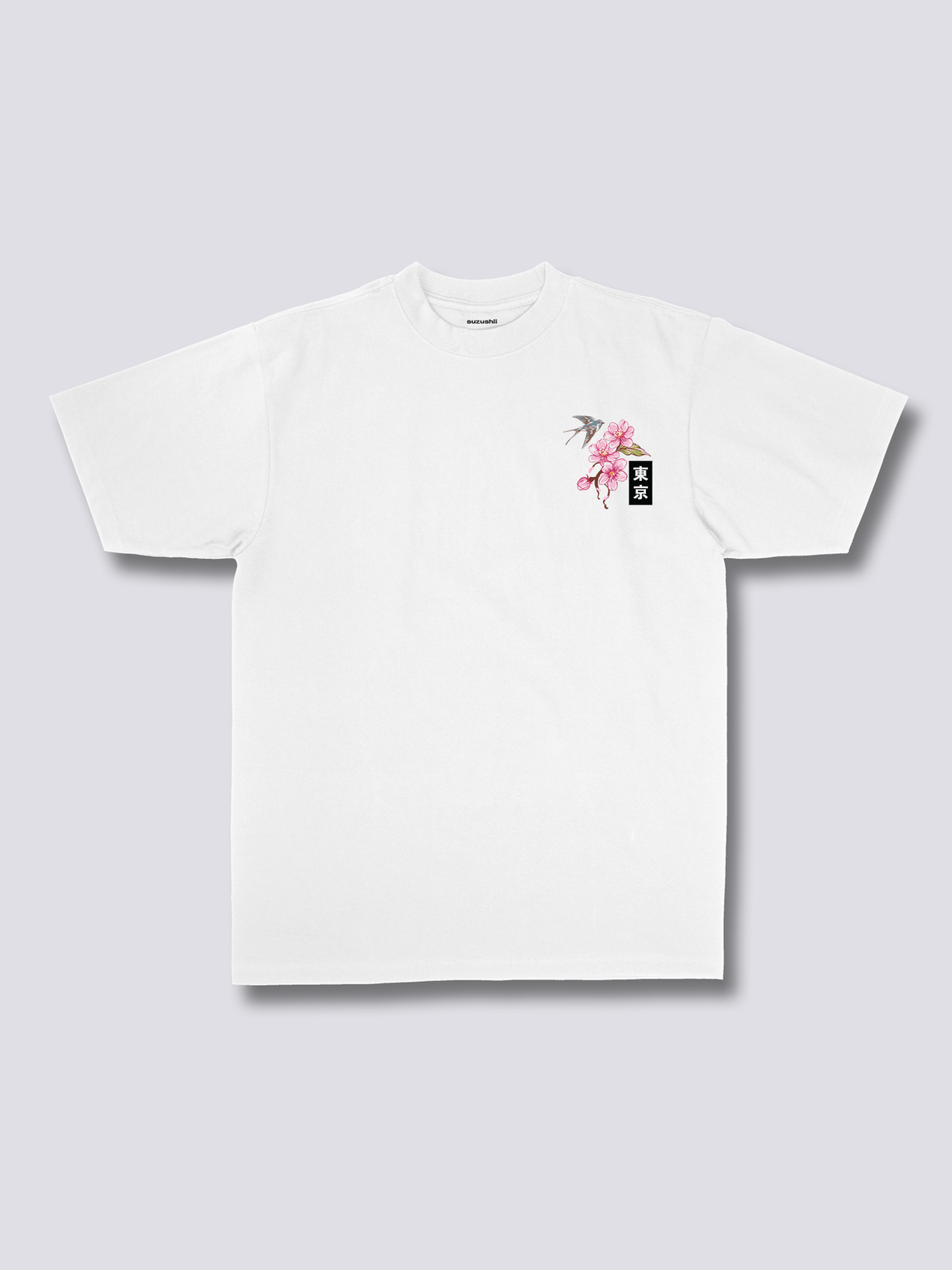TOKYO SAKURA 東京と桜のバックプリントTシャツ