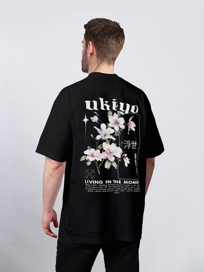 UKIYO 浮世絵風のバックプリントTシャツ