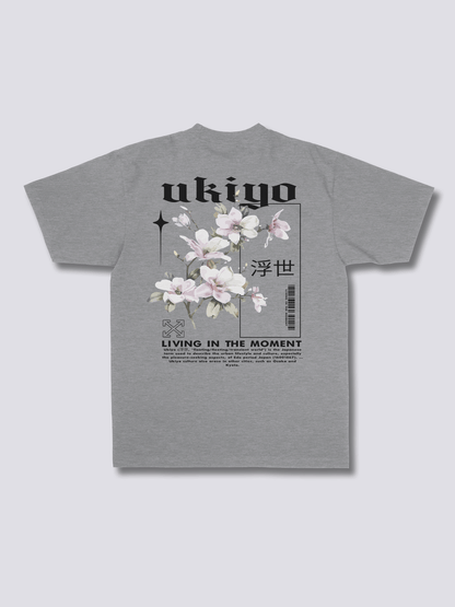 UKIYO 浮世絵風のバックプリントTシャツ