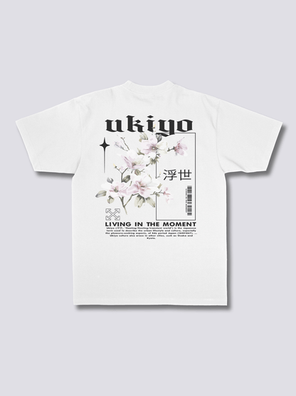UKIYO 浮世絵風のバックプリントTシャツ