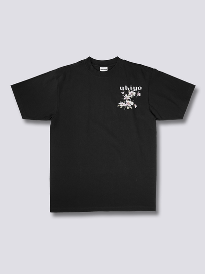 UKIYO 浮世絵風のバックプリントTシャツ