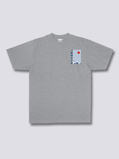 UNEXPECTED 和モダンのバックプリントTシャツ
