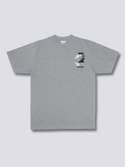 YING YANG KOI 陰陽錦鯉のバックプリントTシャツ