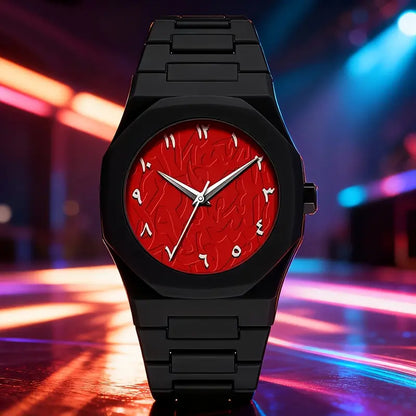 NOIR マットブラックのミニマルウォッチ