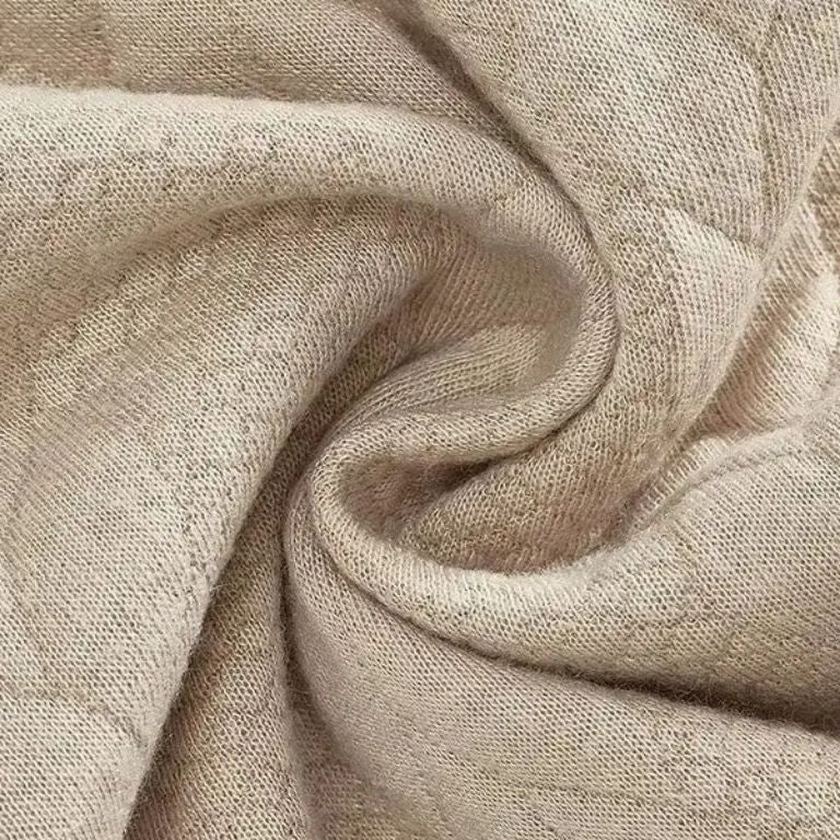 ASHER ハーフジップのケーブルニット